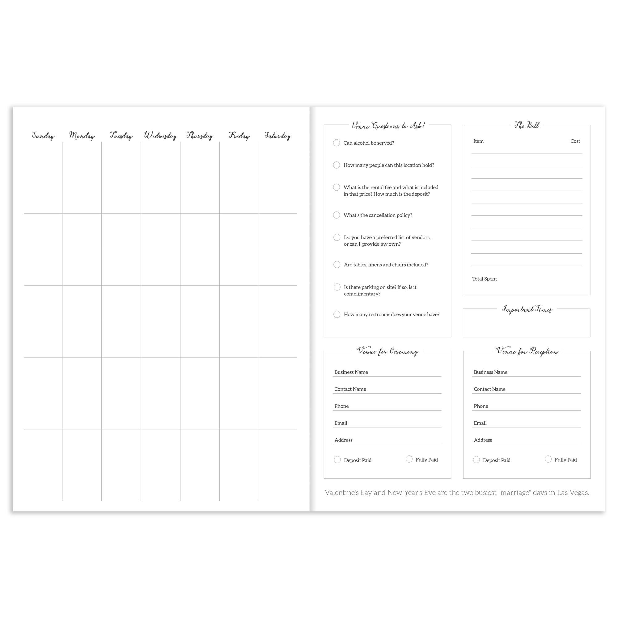 TF Publishing OMG! All the Things To Do Before I Do Undated Monthly Wedding Planner
